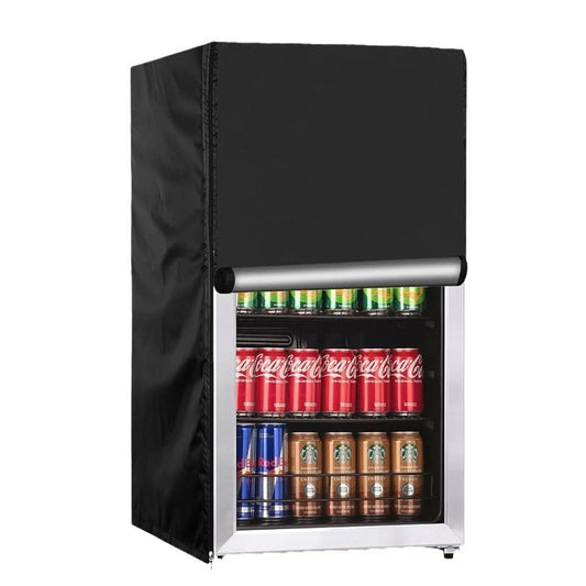 Upright Freezers Cover,Waterproof Outdoor Fridge Cover with Double Zipper for Compact Mini Freezer (210D: V1192-AZ-W-0755