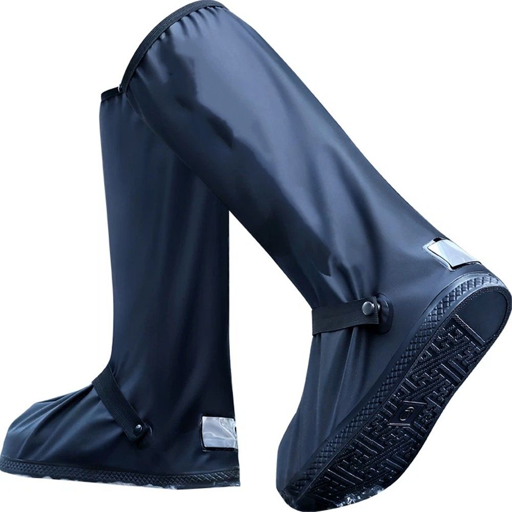 Waterproof Shoe Covers For Rain, Rain Boot Covers With Zipper,Reusable & Foldable,Non-Slip Snow Boot Covers V1192-AZ-W-0760