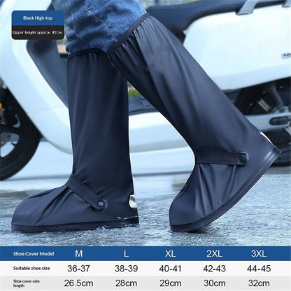 Waterproof Shoe Covers For Rain, Rain Boot Covers With Zipper,Reusable & Foldable,Non-Slip Snow Boot Covers V1192-AZ-W-0760