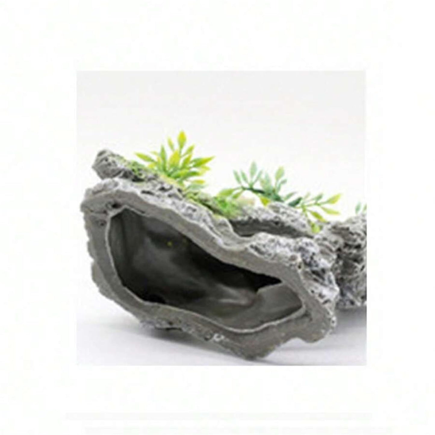 Artificial mountain view stone cave aquarium decoration fish tank decoration, hermit crab hiding place V1192-AZ-W-0764