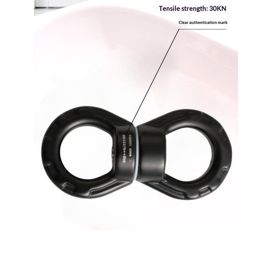 Swing Swivel 30KN Breaking Strength 360 degrees Rotator Safety Rotational Device Hanging Accessory for Rock V1192-AZ-W-0770