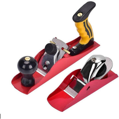 2pcs Adjustable Hand Planer Wood Planer for Woodworking, Smoothing Bench Plane Jointer Plane for DIY Door V1192-AZ-W-0775