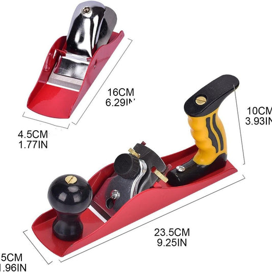 2pcs Adjustable Hand Planer Wood Planer for Woodworking, Smoothing Bench Plane Jointer Plane for DIY Door V1192-AZ-W-0775