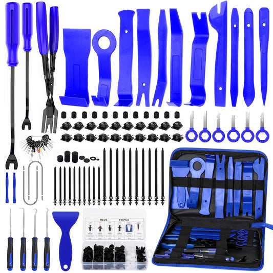 248Pcs Trim Removal Tool, Auto Push Pin Bumper Retainer Clip Set Fastener Terminal Remover Tool Adhesive V1192-AZ-W-0776
