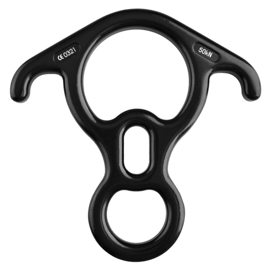 50 kN Climbing Rescue Figure 8 Descender Large Bent-Ear Rigging Plate Heavy Duty & High Strength Rappel V1192-AZ-W-0777