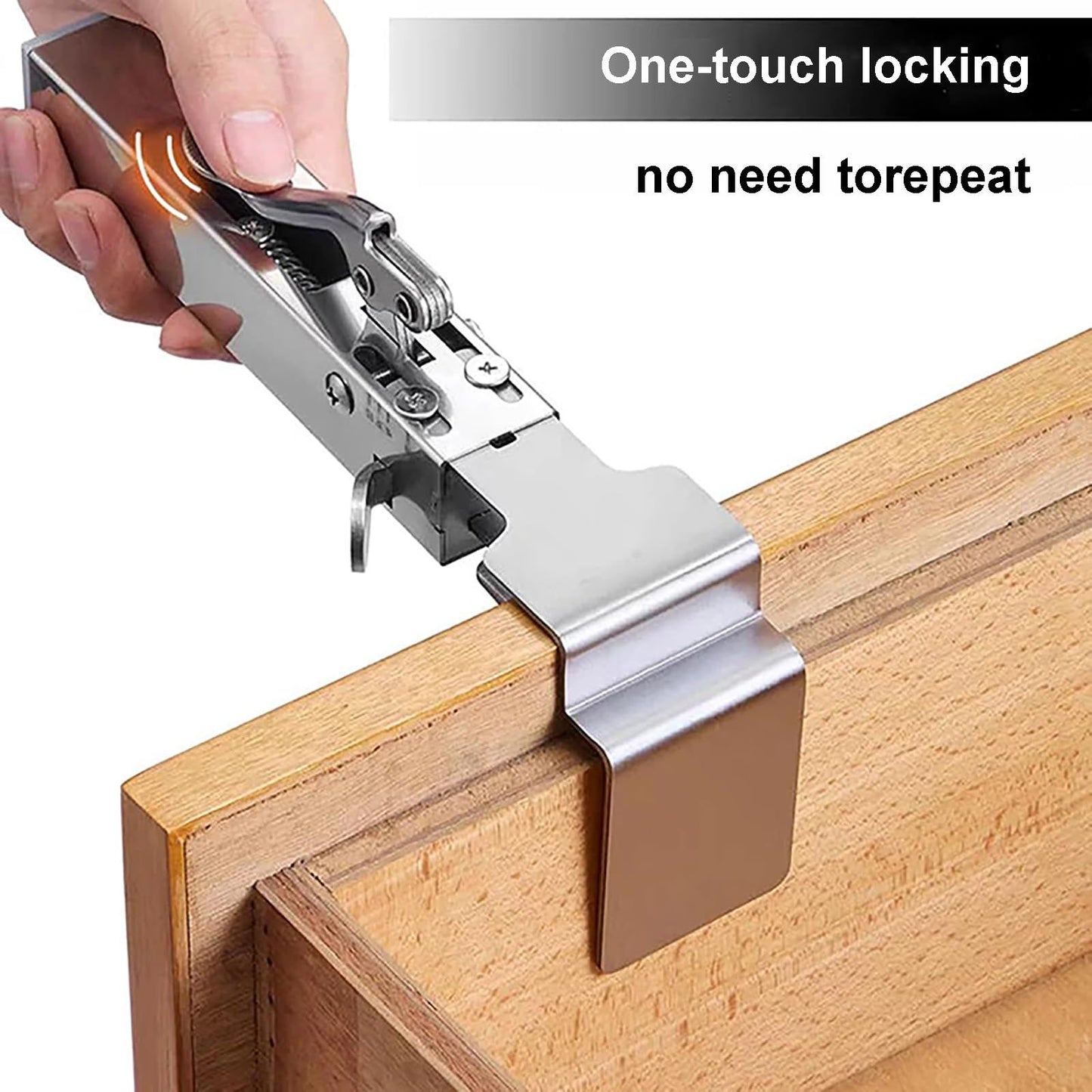 Drawer Front Installation Clamps, 2 Pack Adjustable Drawer Fixing Clamp Stainless Steel, Drawer Front Clamps, V1192-AZ-W-0779
