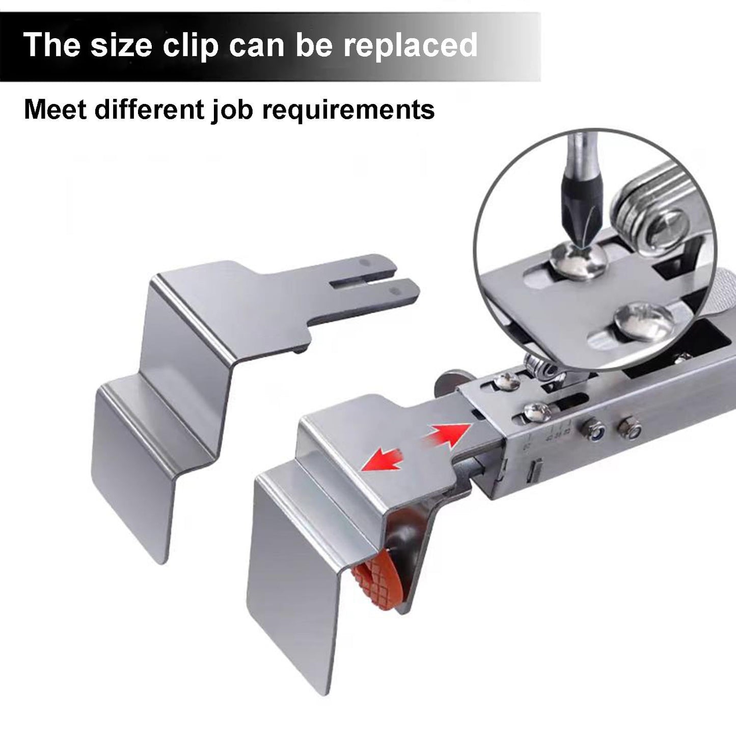Drawer Front Installation Clamps, 2 Pack Adjustable Drawer Fixing Clamp Stainless Steel, Drawer Front Clamps, V1192-AZ-W-0779