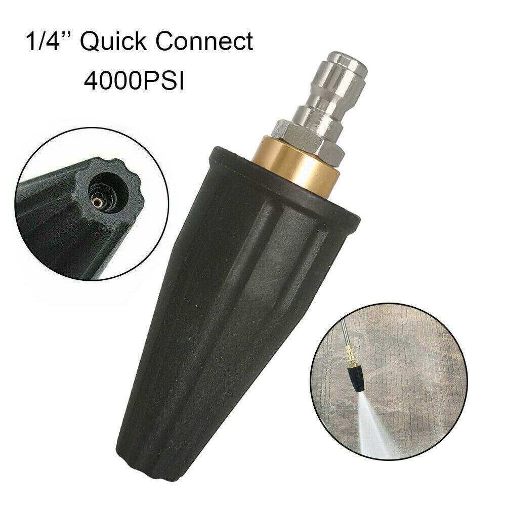 Pressure Washer Tips Turbo Nozzle 4000 PSI 360 degrees Rotating Turbo Spray Tips For Power Washer with 1/4" V1192-AZ-W-0781