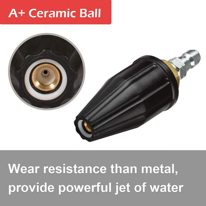 Pressure Washer Tips Turbo Nozzle 4000 PSI 360 degrees Rotating Turbo Spray Tips For Power Washer with 1/4" V1192-AZ-W-0781