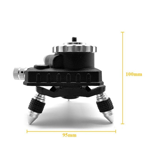 Laser Level Adapter Micro-adjust Fine Metal 360-Degree Rotating Base Tripod Connector, Standard 1/4 "-20 Male V1192-AZ-W-0789