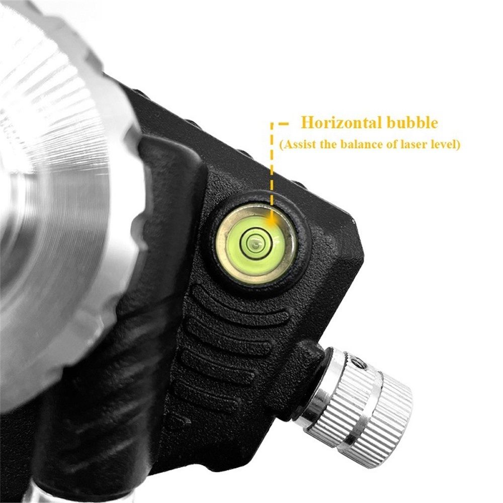 Laser Level Adapter Micro-adjust Fine Metal 360-Degree Rotating Base Tripod Connector, Standard 1/4 "-20 Male V1192-AZ-W-0789