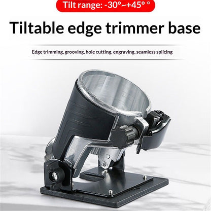 3709 370 Compact Router Tilt Base 90*90mm Angle Router Base Trimmer Protective Base Woodworking Accessories V1192-AZ-W-0790