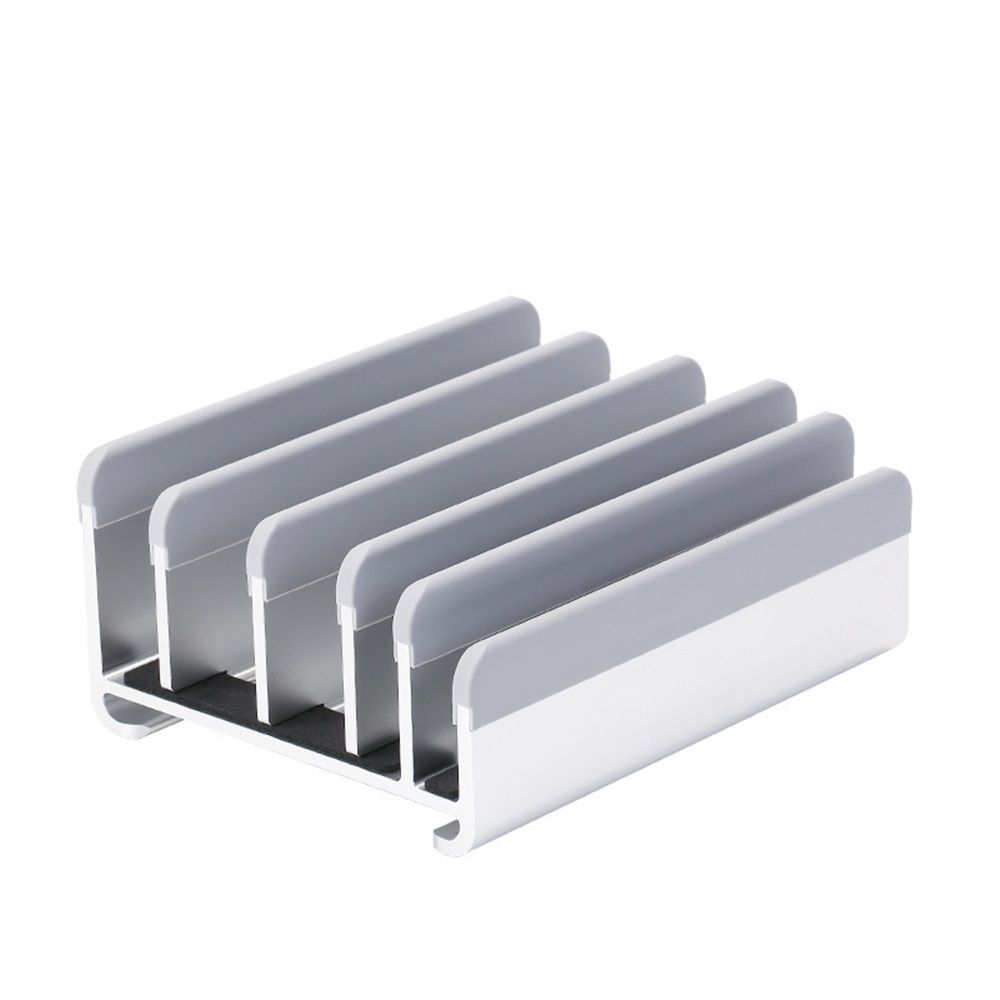 Adjustable Laptop Stand - Fits 5 Devices, Modern Design, Tool Free Adjustment, Protective & Stable | Grey V1192-AZ-W-0793