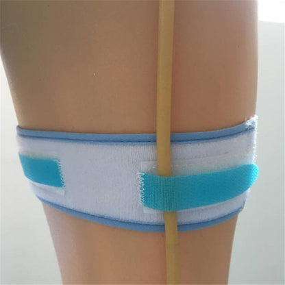 4 pack Fix Leg Bag Strap -Extra Padded Urine Drainage Catheter Leg Bag Support Strap with Soft Elastic Fabric V1192-AZ-W-0806