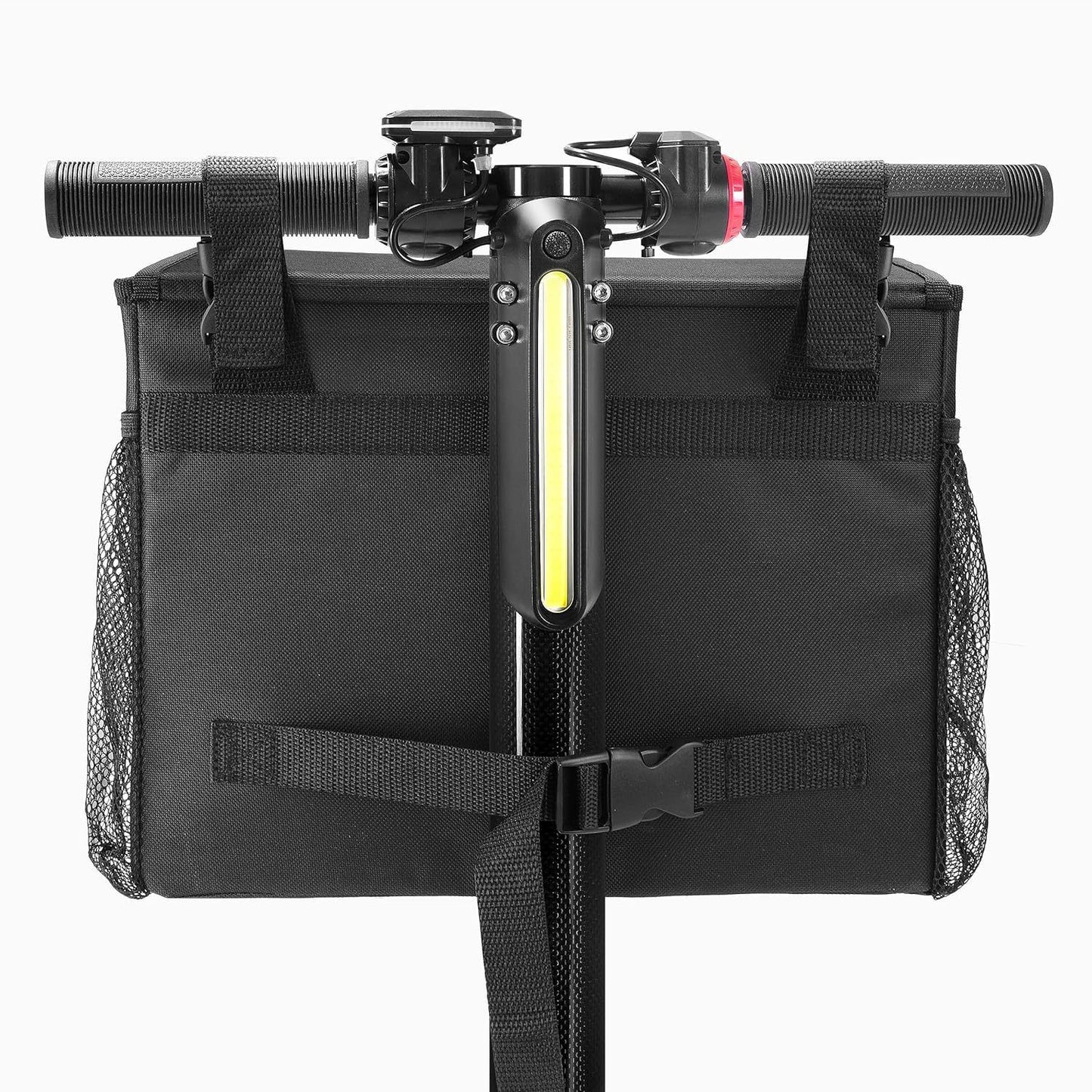 Mobility Scooter Bag - Convenient Organizer Pouch with 14-Inch Laptop Pocket and Cup Holders(black,oniy bag) V1192-AZ-W-0809