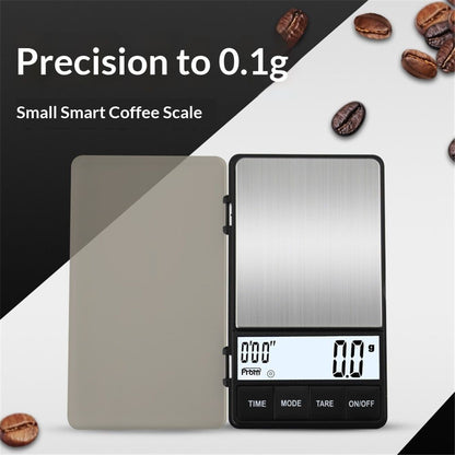 Espresso Scale with Timer 1000g/0.1g Drip Coffee Scale, Small and Handy Barista Scale, Brew Drip Tray Coffee V1192-AZ-W-0814