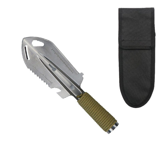Hiking Trowel, Camping, Backpacking, Portable Shovel, Multitool, Ultralight Camp Tool, with Carrying Pouch, V1192-AZ-W-0824