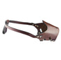 New Leather Pet Muzzle for Dogs Soft Breathable Dog Muzzles Prevent for Biting Barking Chewing (brown) L V1192-AZ-W-0825