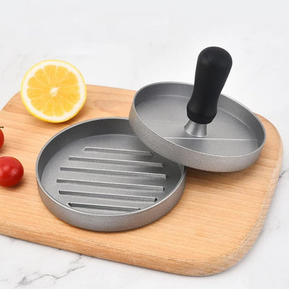 Burger Press Hamburger Press Patty Maker with Aluminum Hamburger Mold Non-Stick, BBQ Grill Accessories V1192-AZ-W-0826