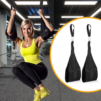 Hanging Ab Straps for Pull Up Bar: Gym Ab Sling Straps for Arm Pull up Workout Support for Training Knee and V1192-AZ-W-0828