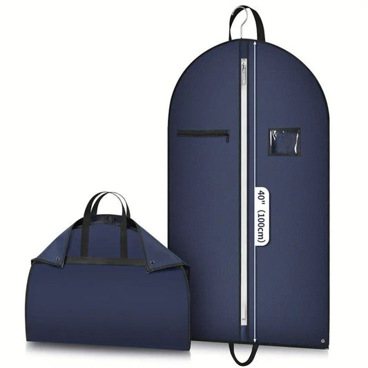 2 pack 40-inch Suit Bag Garment Bag for Travel and Storage, Garment Bags for Hanging Clothes with Zipper and V1192-AZ-W-0838