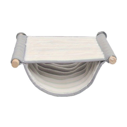 Large White Hanging Hamster and Parrot Bed, Warm Breathable Soft Pet Hanging Bed, Detachable Cat Cradle for V1192-AZ-W-0839