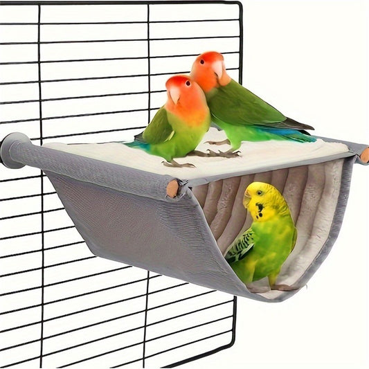 Large White Hanging Hamster and Parrot Bed, Warm Breathable Soft Pet Hanging Bed, Detachable Cat Cradle for V1192-AZ-W-0839