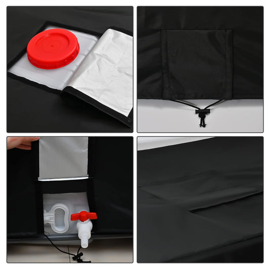 Zipper Tote Cover Barlic for 210D Outdoor Water Tank Protective Cover, Oxford Fabric Protective Cover, V1192-AZ-W-0841