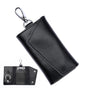 2 pack Compact Leather Car Key Case, Key Holder Key Organizer Wallet, with Card Holder Lightweight Organizer V1192-AZ-W-0842