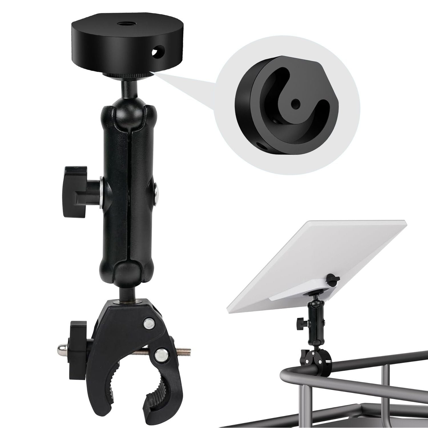 Adjustable Roof Rack Pole Mount Kit , Compatible with Original Pipe Adapter, Accessories for Roof or Pole V1192-AZ-W-0852