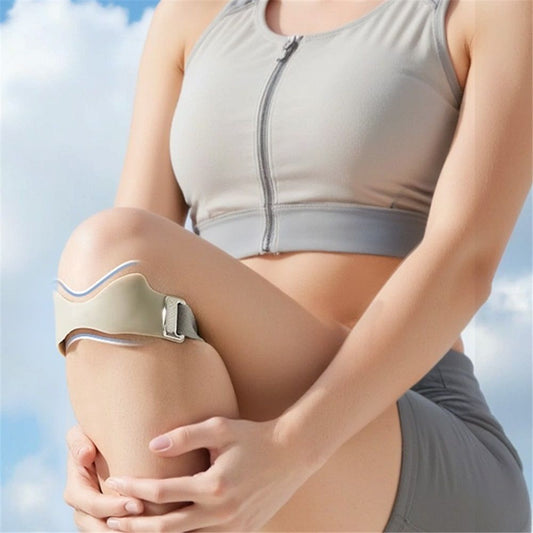2 Packs Airbag patellar tendon support Strap, Adjustable breathable anti slip Knee Brace for Tendonitis Pain V1192-AZ-W-0865