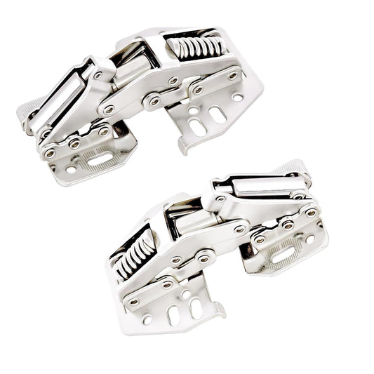 2 PCS Cabinet Hinges Heavy Duty Lid Stay Hinges, Soft Close Lid Hinge, Furniture Door Lift Stay Support Hinge V1192-AZ-W-0873