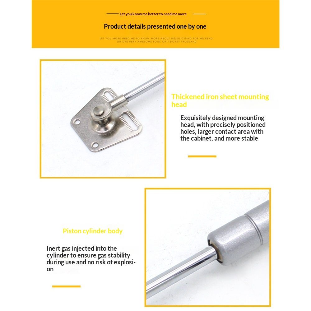2 Pack 100N/22LBS Drop Down Gas Struts for Drop-Front Desk Downward Slowly Such as Fold-Down Desk, Flap Lid V1192-AZ-W-0874
