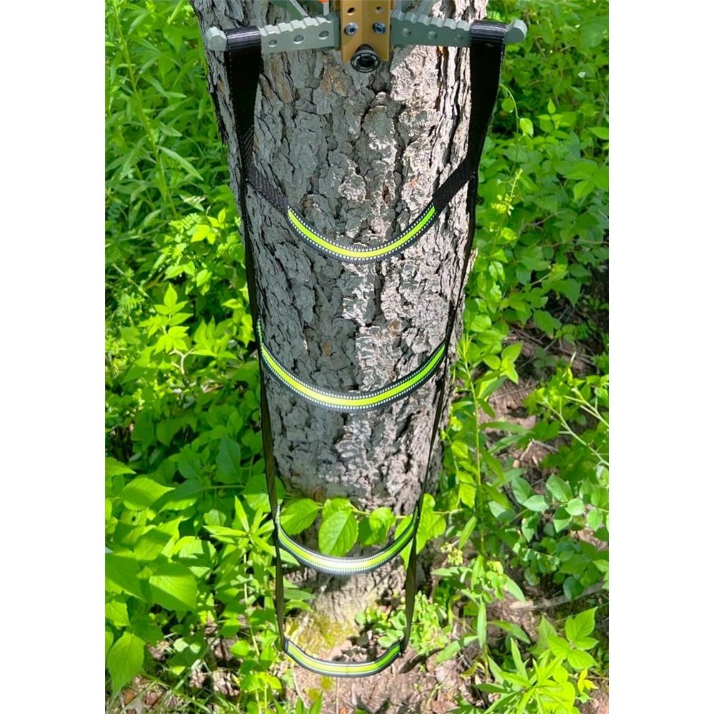 4 Step Hunting Climbing Aider w/High Visibility Steps Marine Rope Ladder for Inflatable Boat, Kayak, V1192-AZ-W-0876