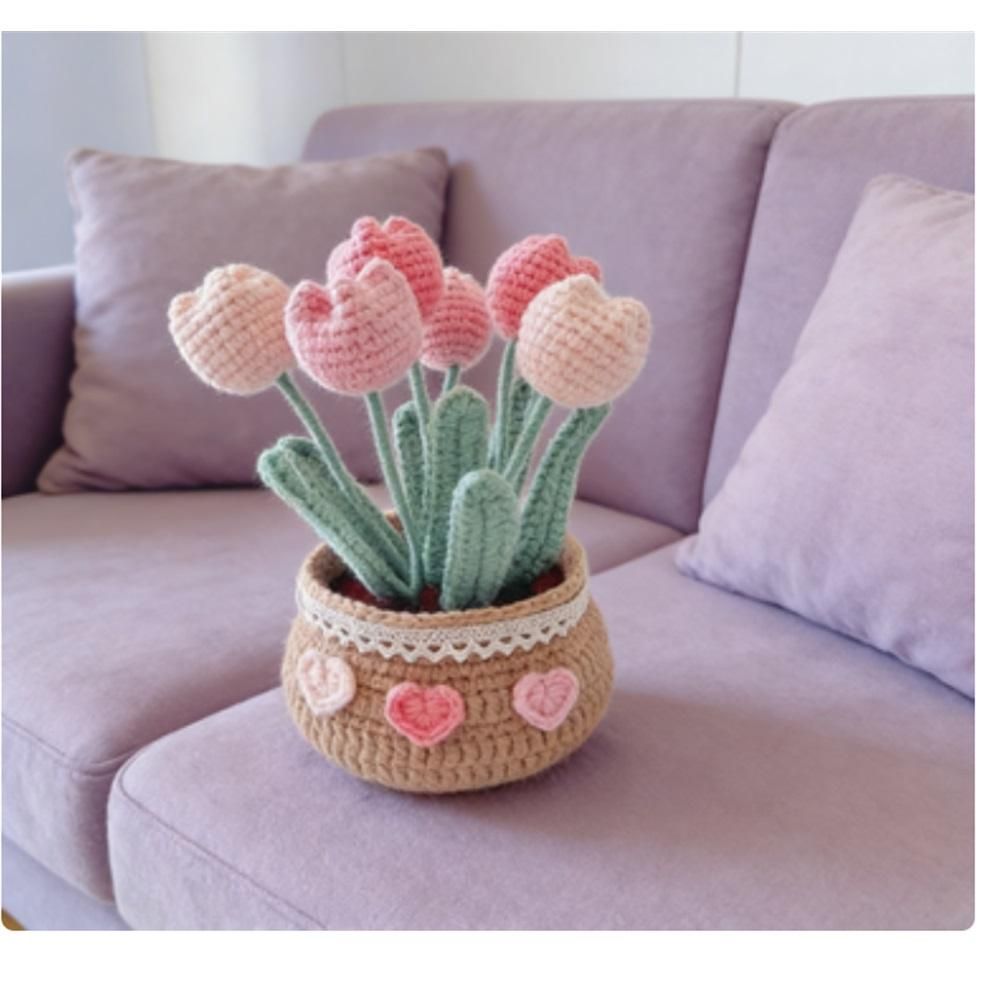 Crochet Kit for Beginners, Tulip Crochet Starter Kit Beginner for Complete Beginners Adults, Crocheting V1192-AZ-W-0877