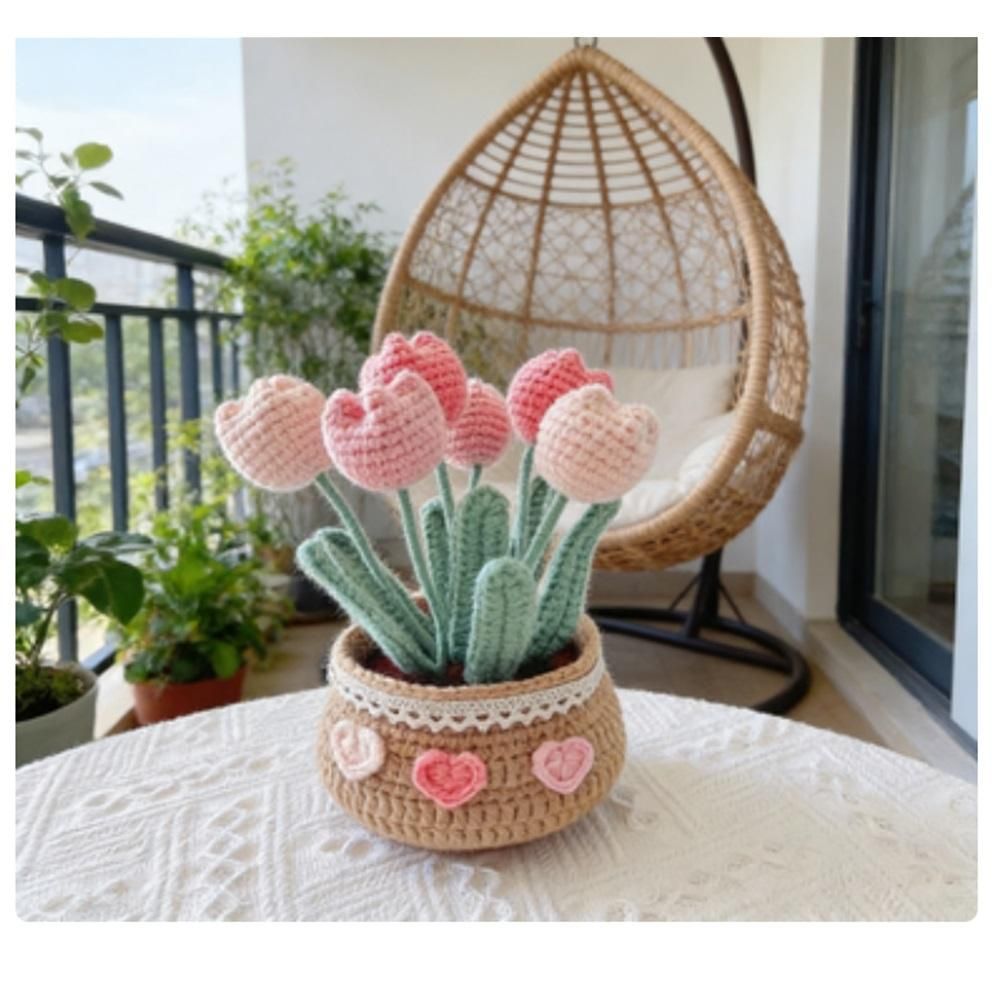 Crochet Kit for Beginners, Tulip Crochet Starter Kit Beginner for Complete Beginners Adults, Crocheting V1192-AZ-W-0877