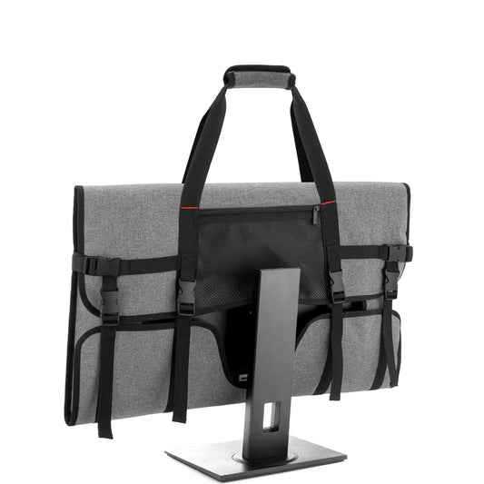 Travel Carrying Case for 27" LCD Screens and Monitors, With Padded Velvet Lining, Protective Monitor Bag V1192-AZ-W-0881