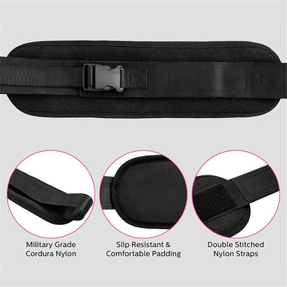 Exercise Hip Thrust Belt - Glute Trainer for Home Workouts with Extra Padding - Fully Adjustable Hip Thrust V1192-AZ-W-0884