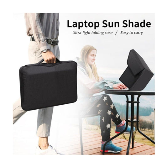 Laptop Sun Shade,Laptop Sun Glare Shield Privacy Screen Hood Laptop Sunshade Bag for Working Outside Outdoor V1192-AZ-W-0887