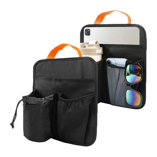 Beach Chair Cup Holder, Chair Side Organizer Easily Attached to Armrest with 2 Self-Adhesive Fastener Strap, V1192-AZ-W-0890
