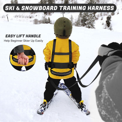 Kids Ski Snowboard Training Harness Toddler Skiing Harness with Removable Leash Speed Control Teaching for V1192-AZ-W-0891