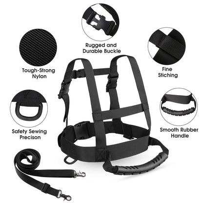 Kids Ski Snowboard Training Harness Toddler Skiing Harness with Removable Leash Speed Control Teaching for V1192-AZ-W-0891