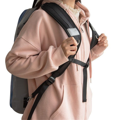 Waterproof Replacement Shoulder Strap with Adjustable Belt for Shoulder Bag Backpack Black Backpack Straps V1192-AZ-W-0892