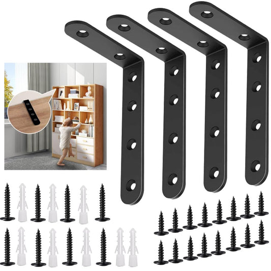 Anti Tip Furniture Anchors for Pet Proofing,Furniture Wall Anchor Furniture Dresser Bookshelf Falling V1192-AZ-W-0898