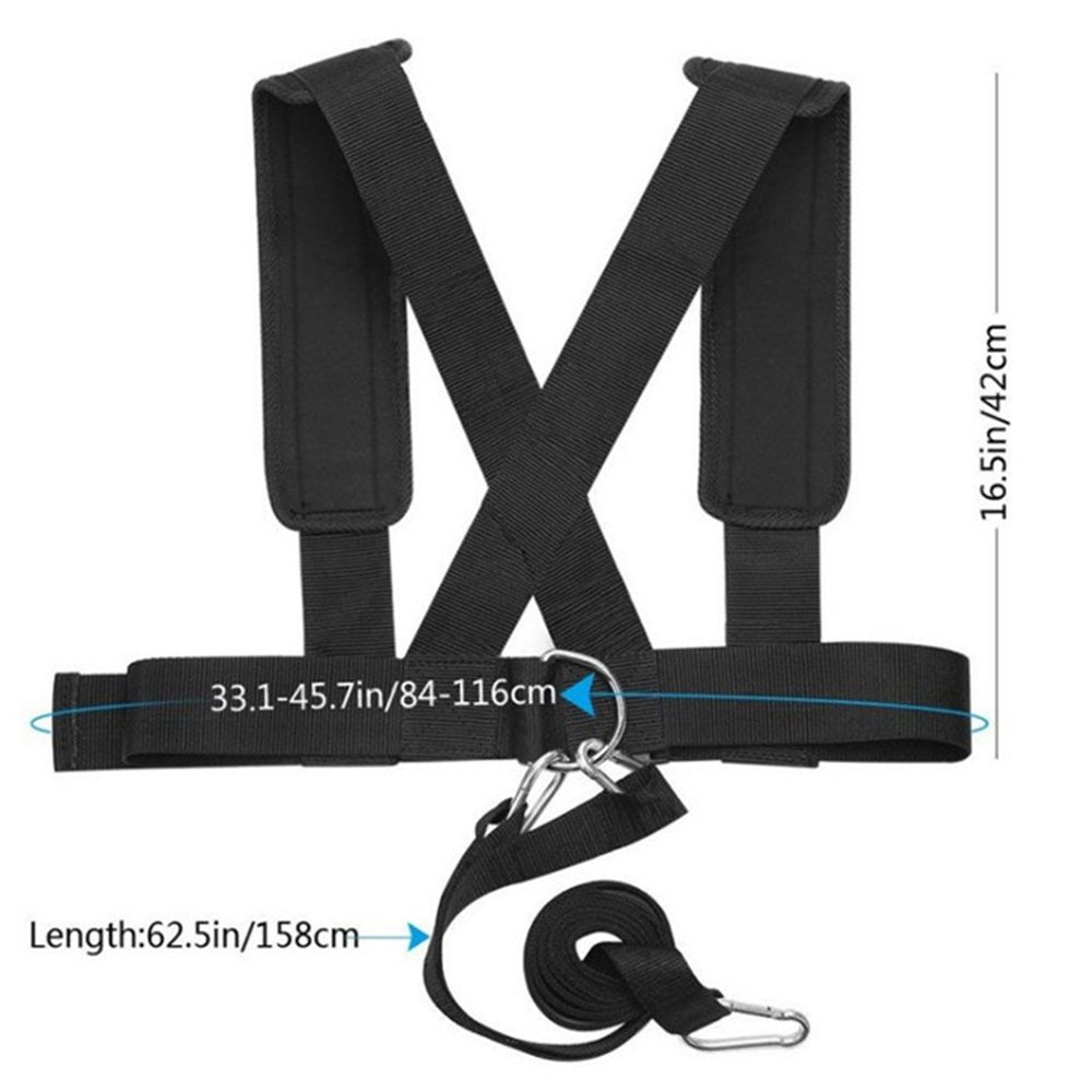 Sled Harness Workout Resistance and Assistance Trainer Physical Training Resistance Rope Kit Improving Speed, V1192-AZ-W-0902