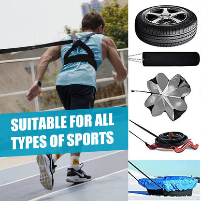 Sled Harness Workout Resistance and Assistance Trainer Physical Training Resistance Rope Kit Improving Speed, V1192-AZ-W-0902