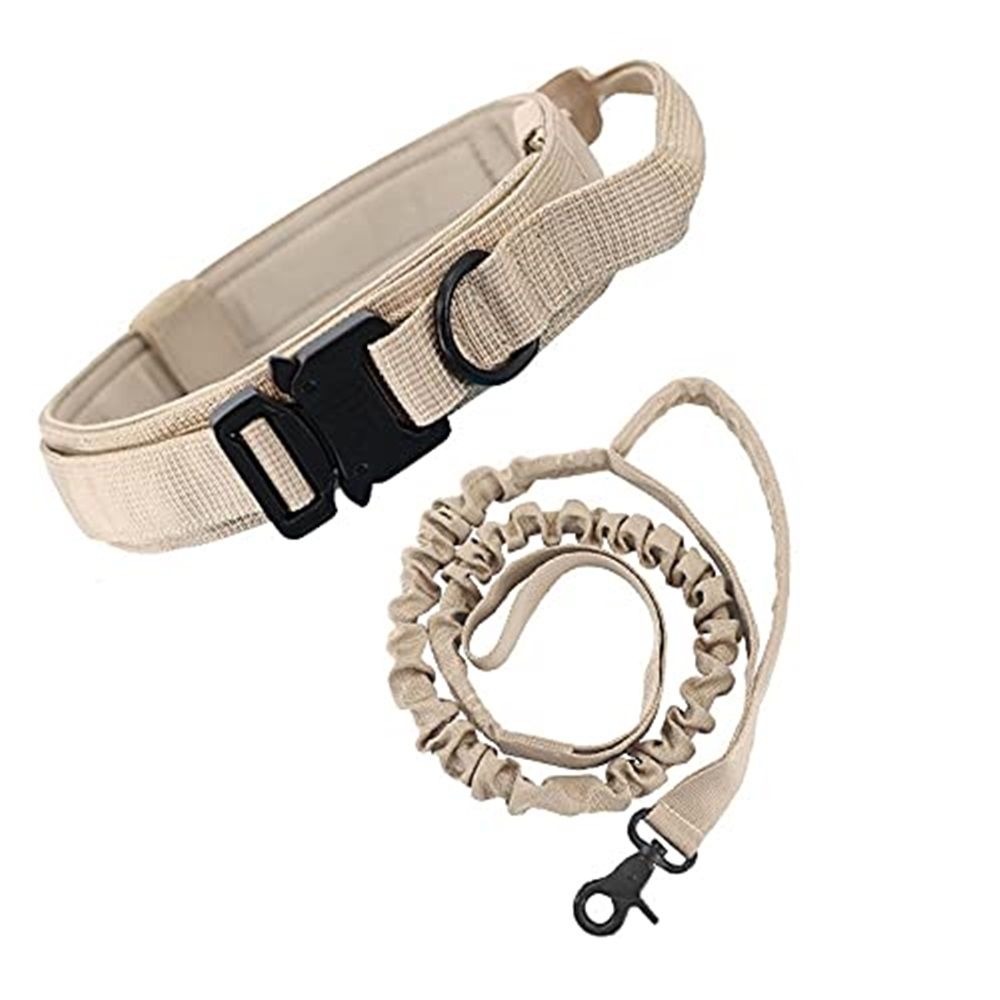 Reflective Nylon Dog Collar Military Adjustable Durable for Large German Shepherd Outdoor Working Training V1192-AZ-W-0905