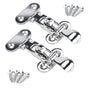 Marine 316 Stainless Steel Anti-Rattle Lockable Hatch,Hold Down Clamp Latch,Marine Hatch Locker (2 PCS) V1192-AZ-W-0906