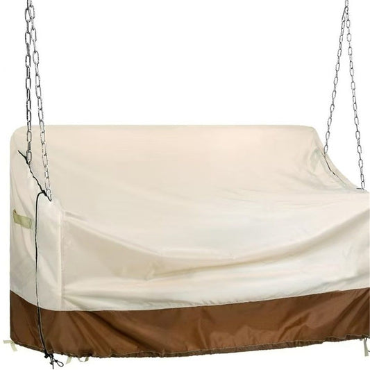 Porch Swing Cover, 56x32x25 Inches, Outdoor Swing Cover Waterproof for Patio Garden Furniture, Patio Swing V1192-AZ-W-0907