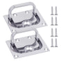 316 Stainless Steel Hatch Pull Flush Lift Boat Ring Hatches Pull Handle with Mount Screws for Boat Deck Hatch V1192-AZ-W-0909